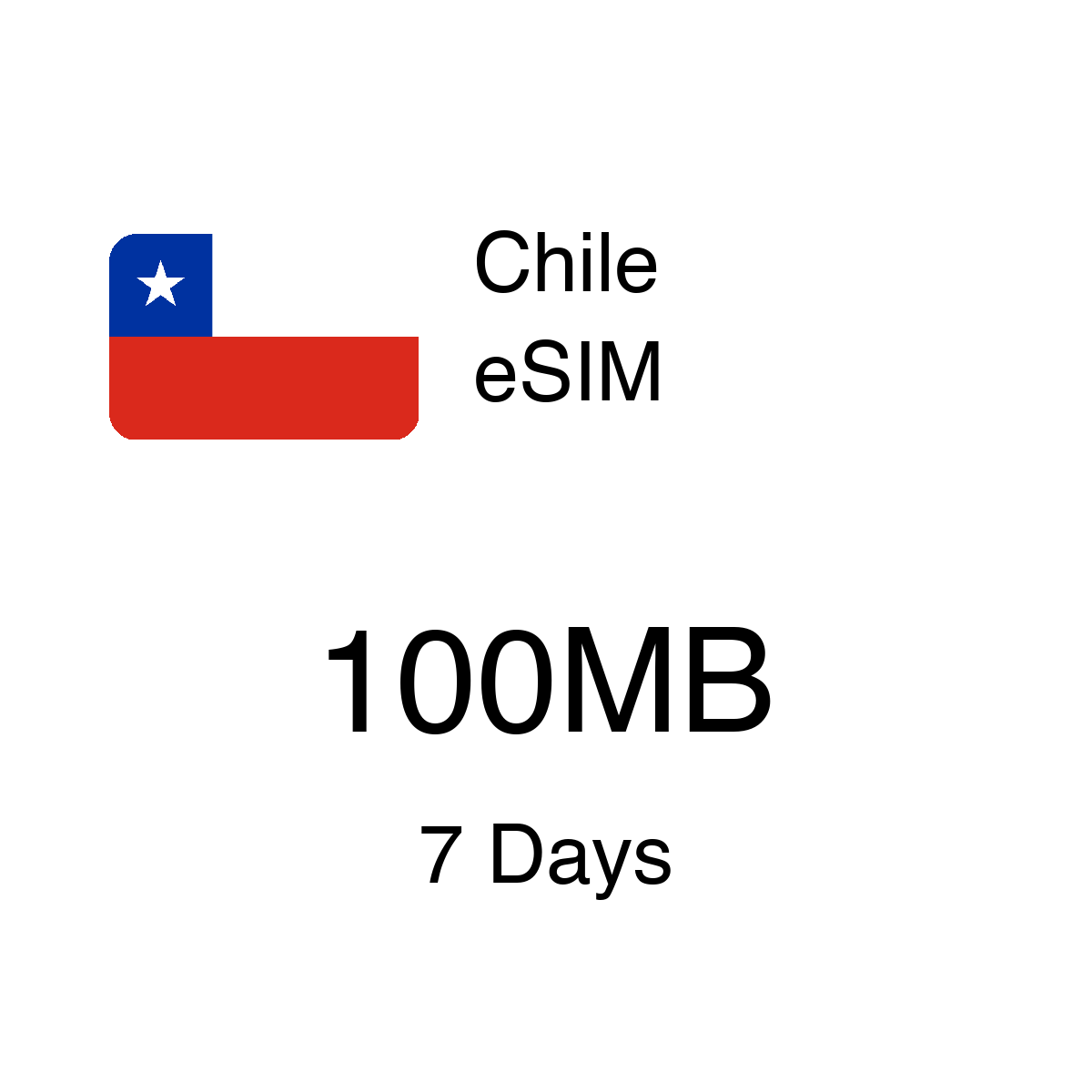 Chile eSIM - 100MB / 7 Days