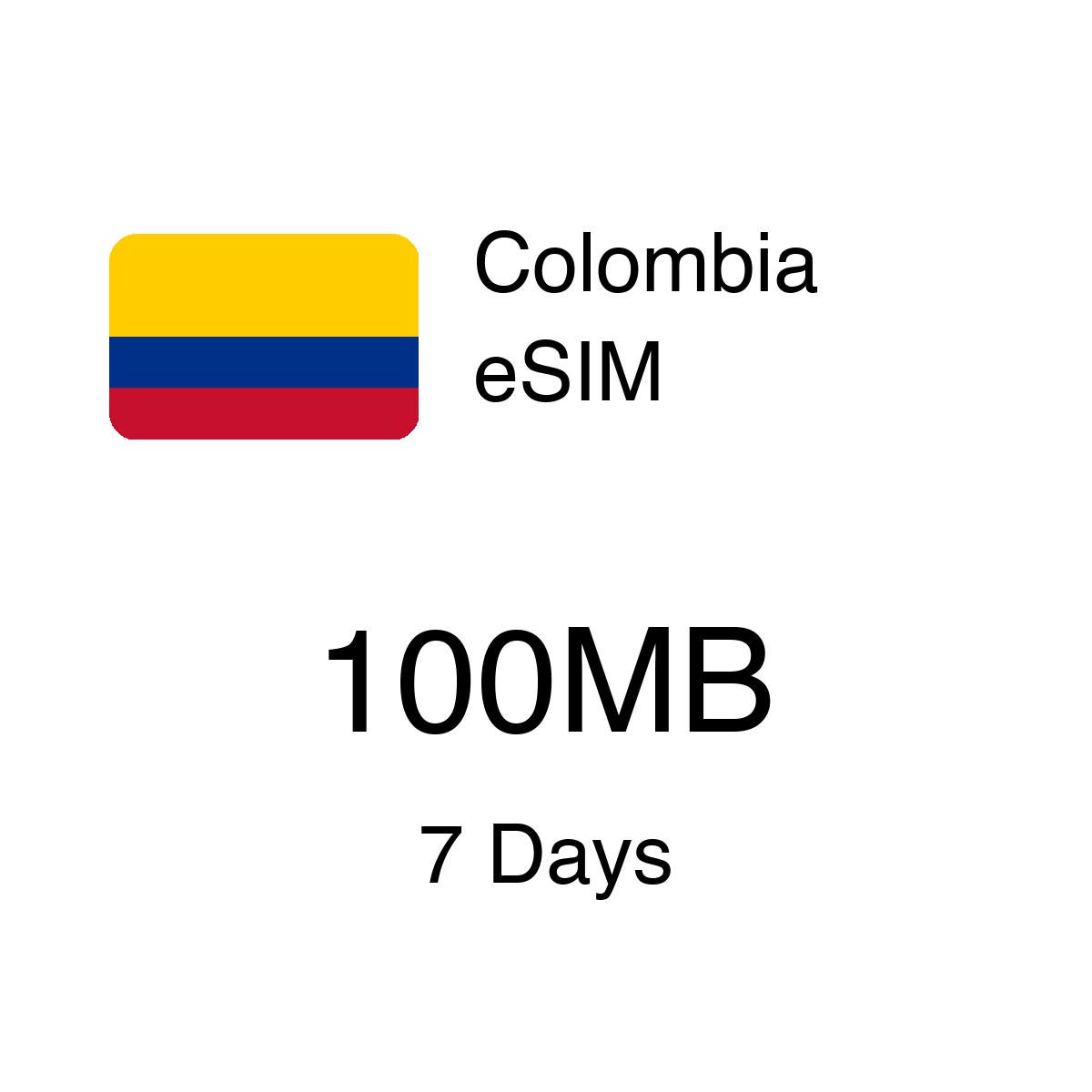 Colombia eSIM - 100MB / 7 Days