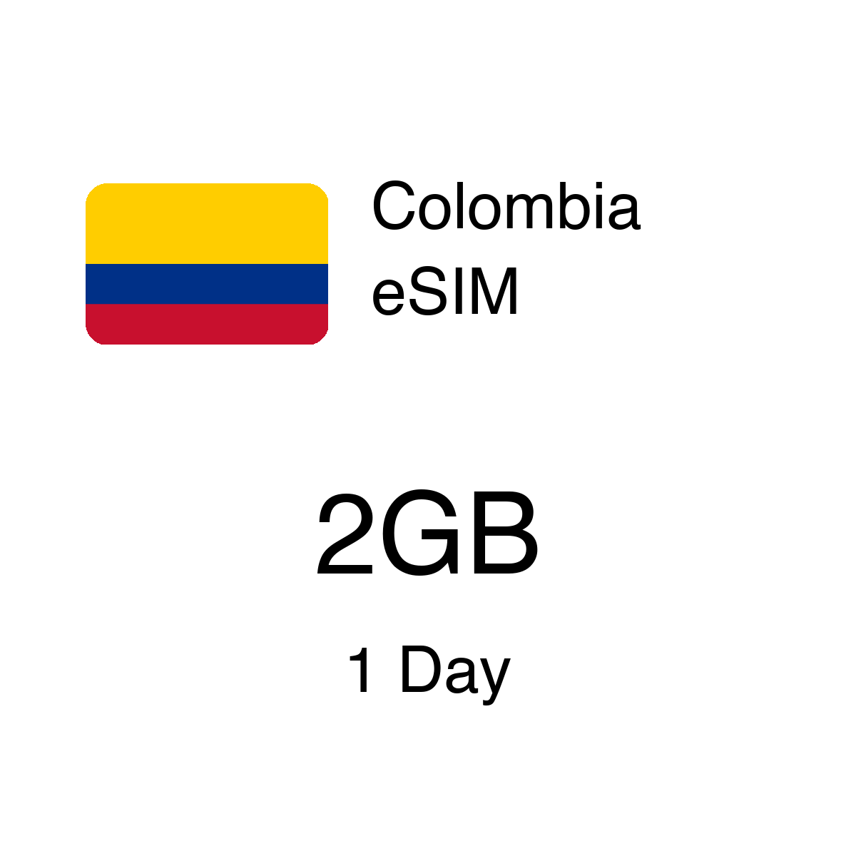 Colombia eSIM - 2GB / 1 Days