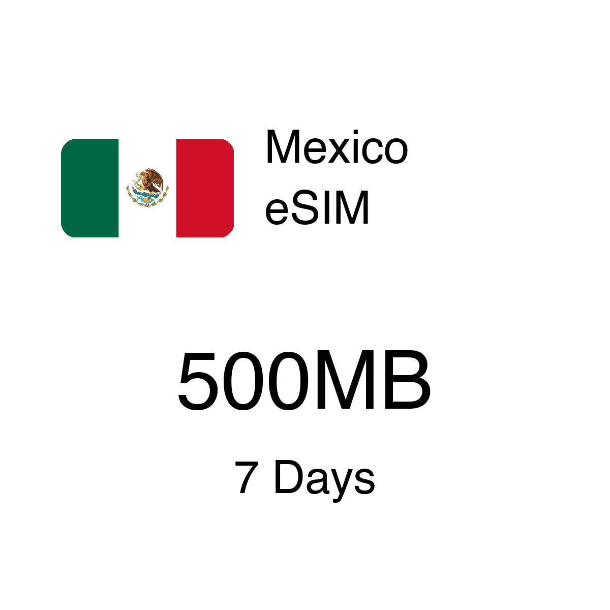 Mexico eSIM - 500MB / 7 Days