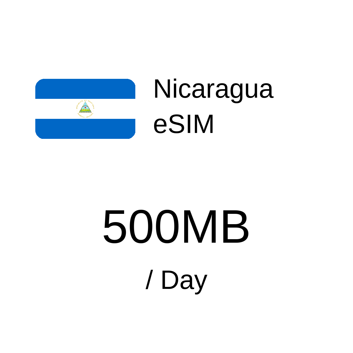 Nicaragua eSIM - 500MB / Day