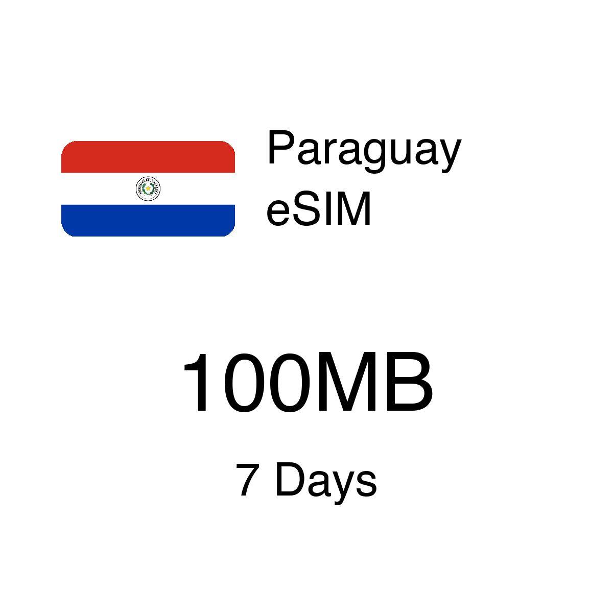 Paraguay eSIM - 100MB / 7 Days