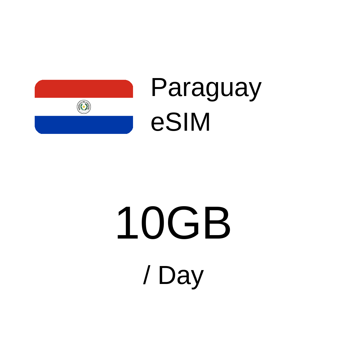 Paraguay eSIM - 10GB / Day