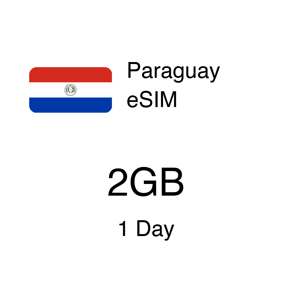 Paraguay eSIM - 2GB / 1 Days
