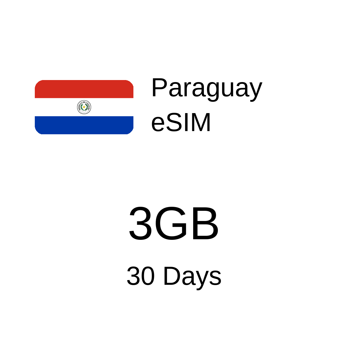 Paraguay eSIM - 3GB / 30 Days