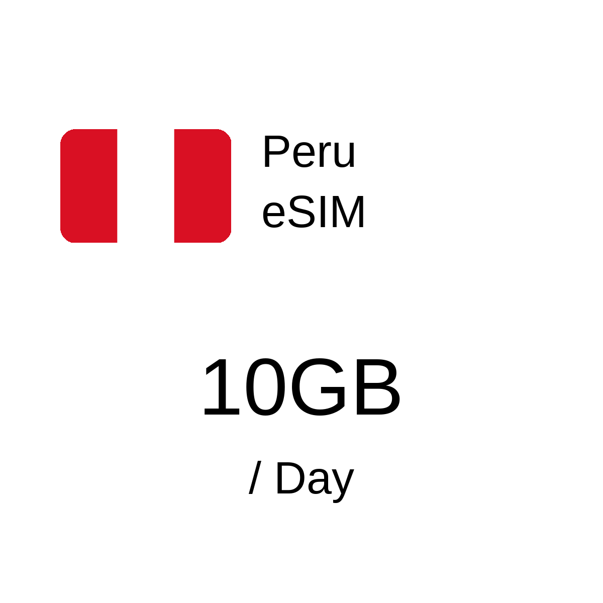 Peru eSIM - 10GB / Day