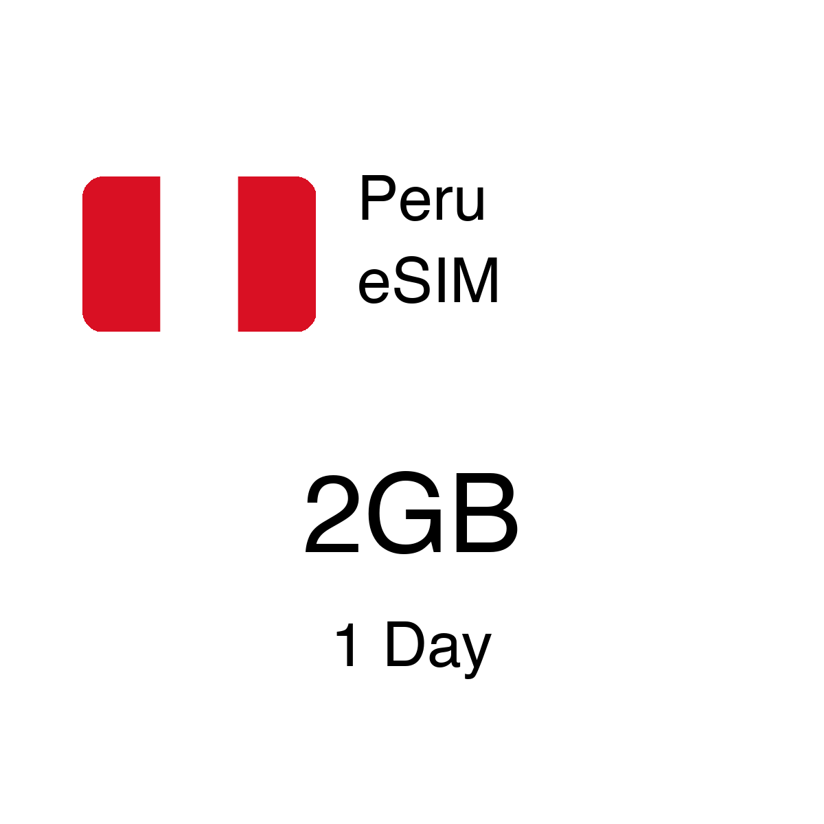 Peru eSIM - 2GB / 1 Days