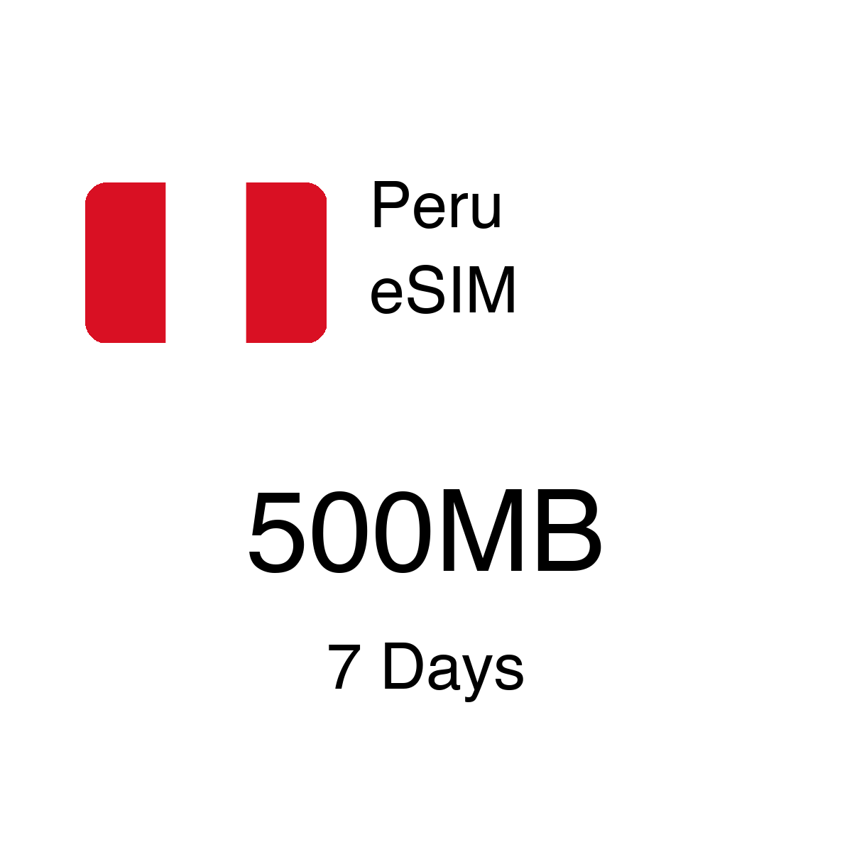 Peru eSIM - 500MB / 7 Days