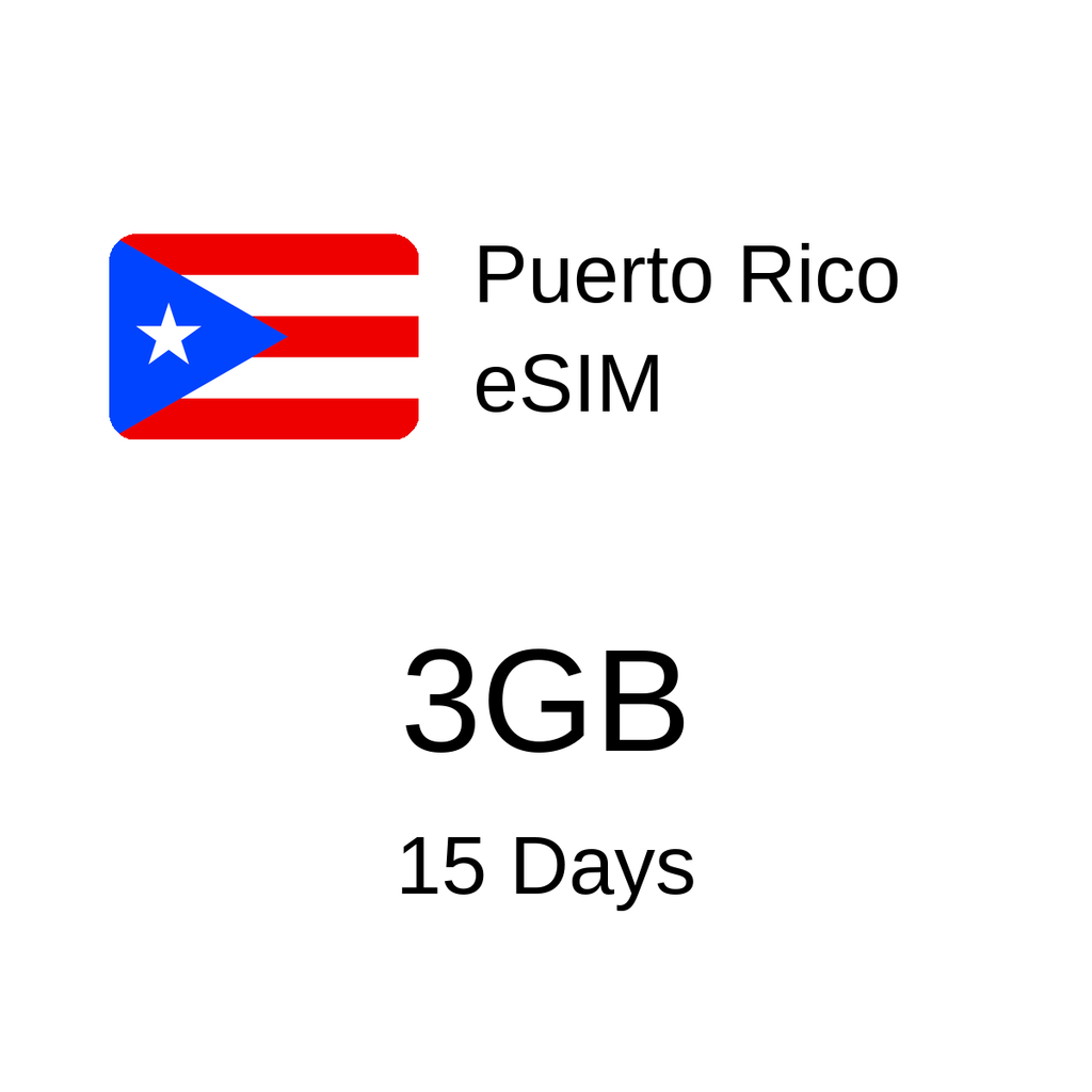 Puerto Rico eSIM product card