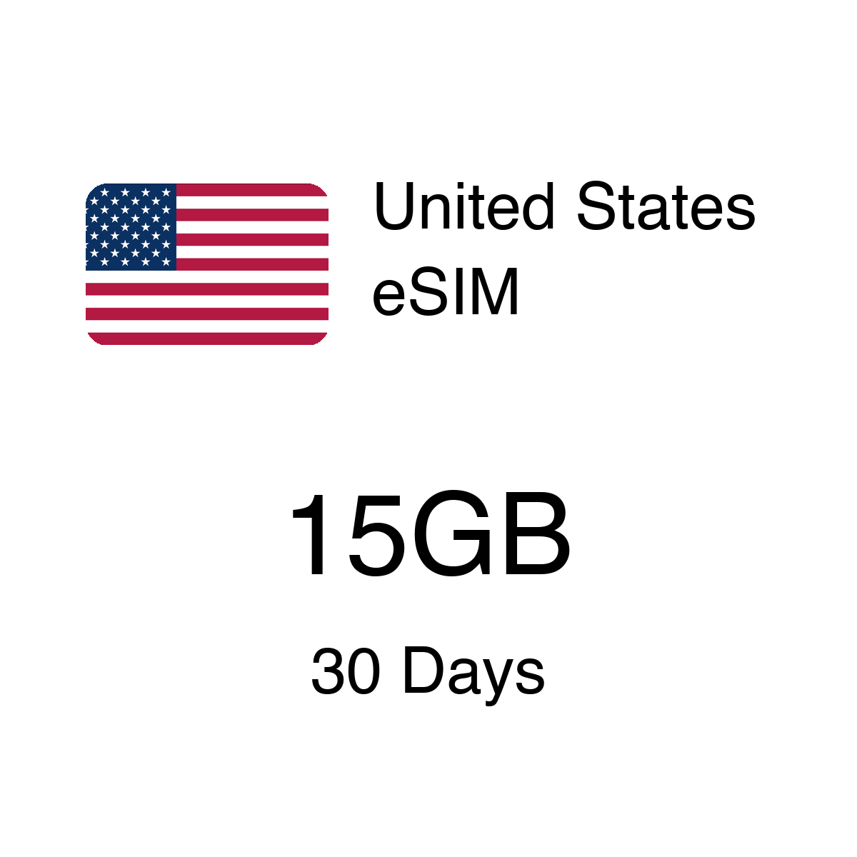 United States eSIM - 15GB / 30 Days