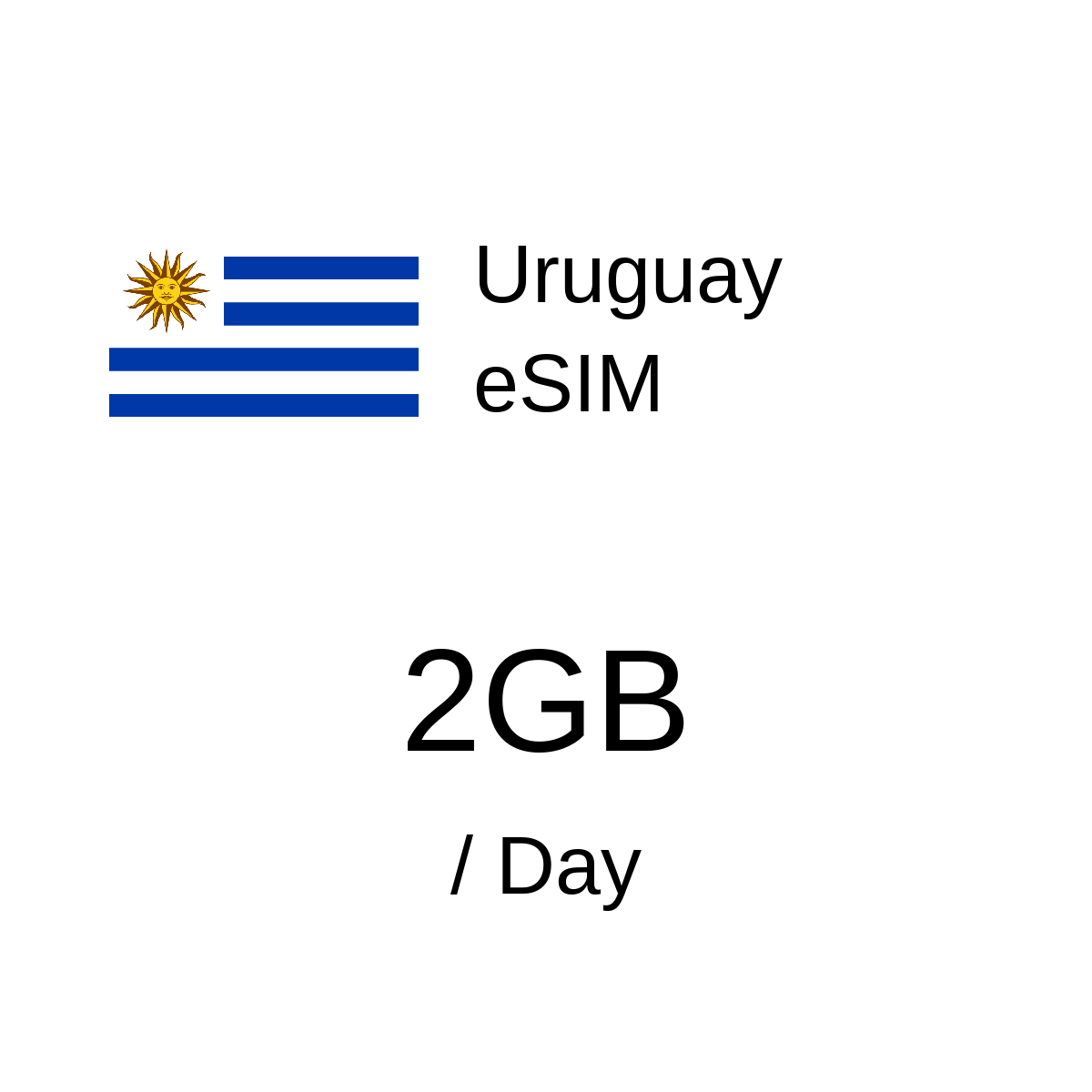 Uruguay eSIM - 2GB / Day