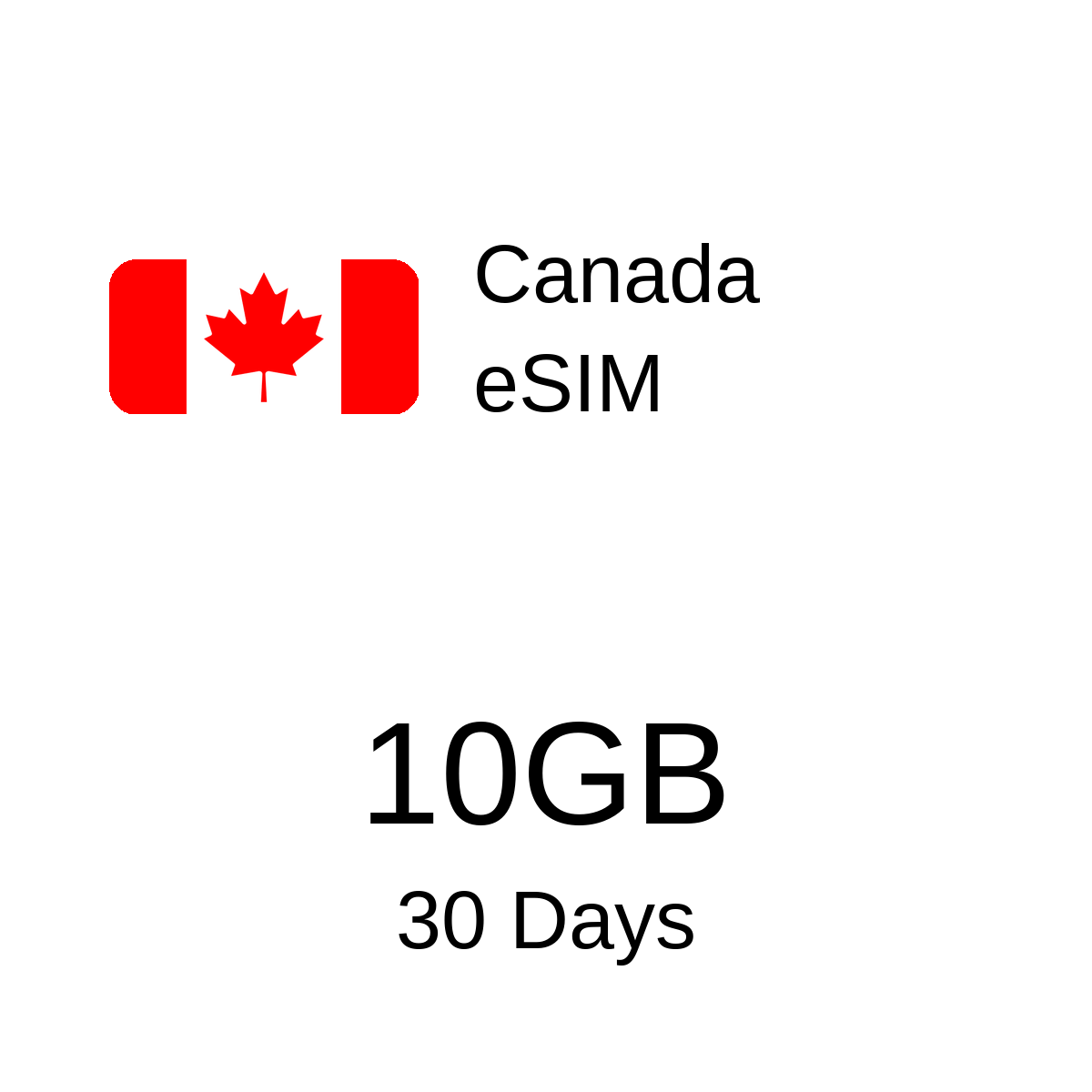 Canada eSIM 10GB 30 Days