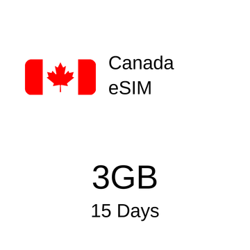 Canada eSIM 3GB 15 Days
