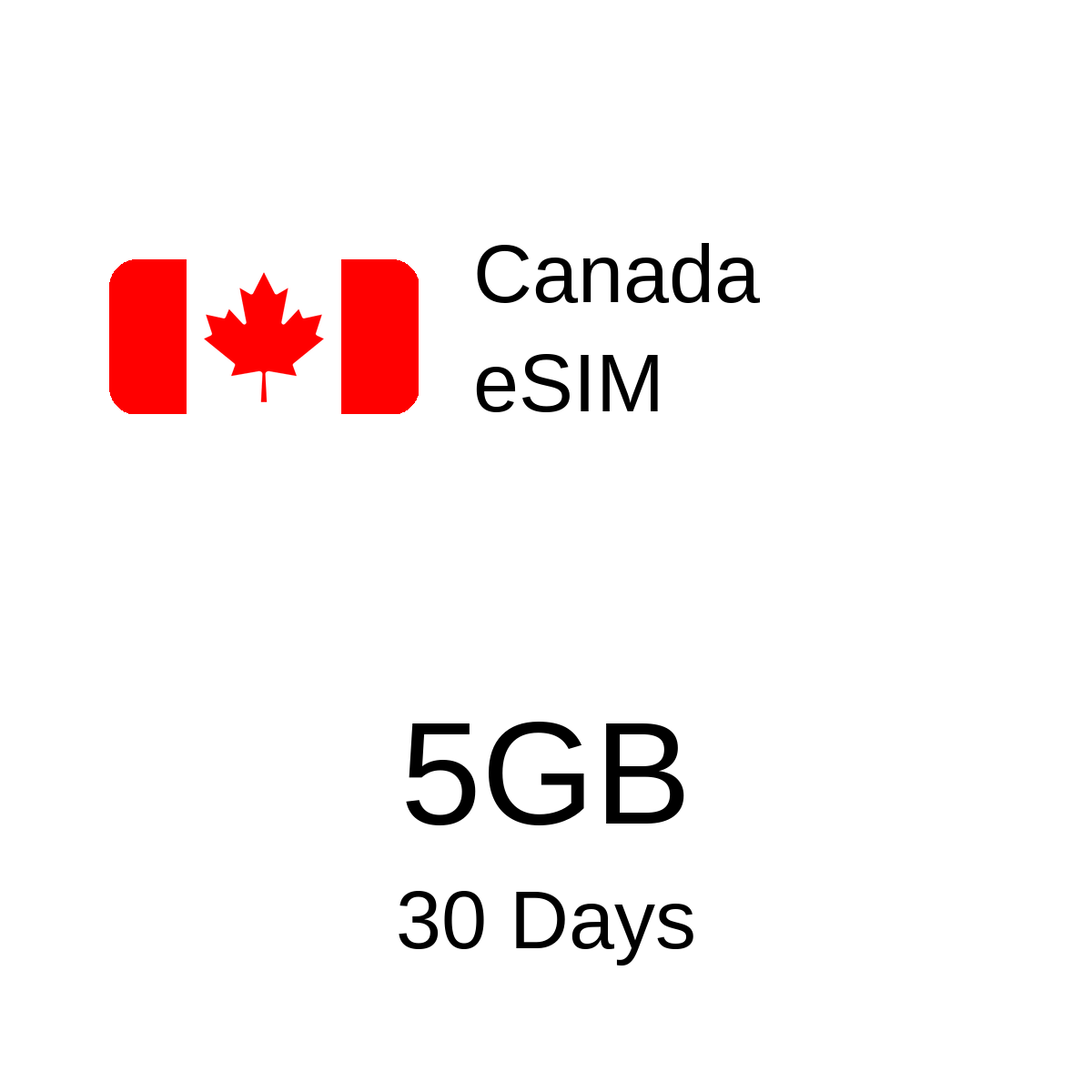 Canada eSIM 5GB 30 Days