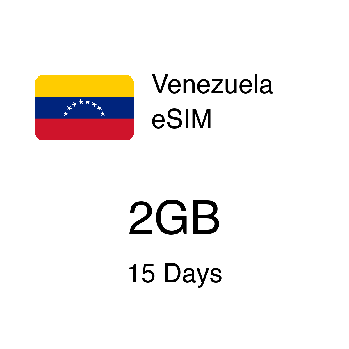Venezuela eSIM - 2GB / 15 Days